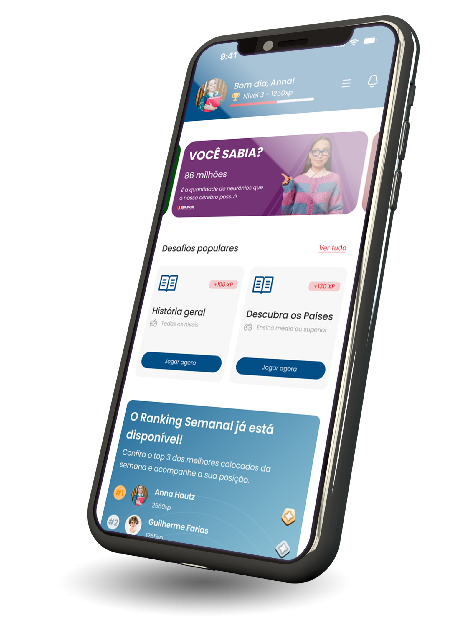 EduxPlay App Interface